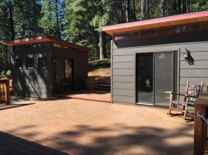 Holly and Chris purchased twin Modern-Shed studios at their vacation home and cabin. 