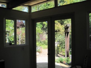 Byron and Elizabeth recommend thinking about window placement and other egress when planning a Modern-Shed.