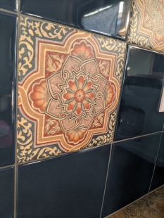Tiles purchased from an artist on the website Etsy