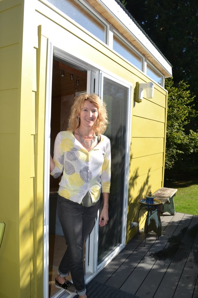 Kristie plans to use her Modern-Shed as a home office and creative space.