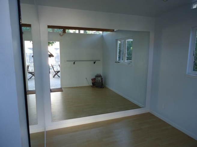 One Modern-Shed client turned half of his 12' by 26' shed into a ballet studio for his daughter.